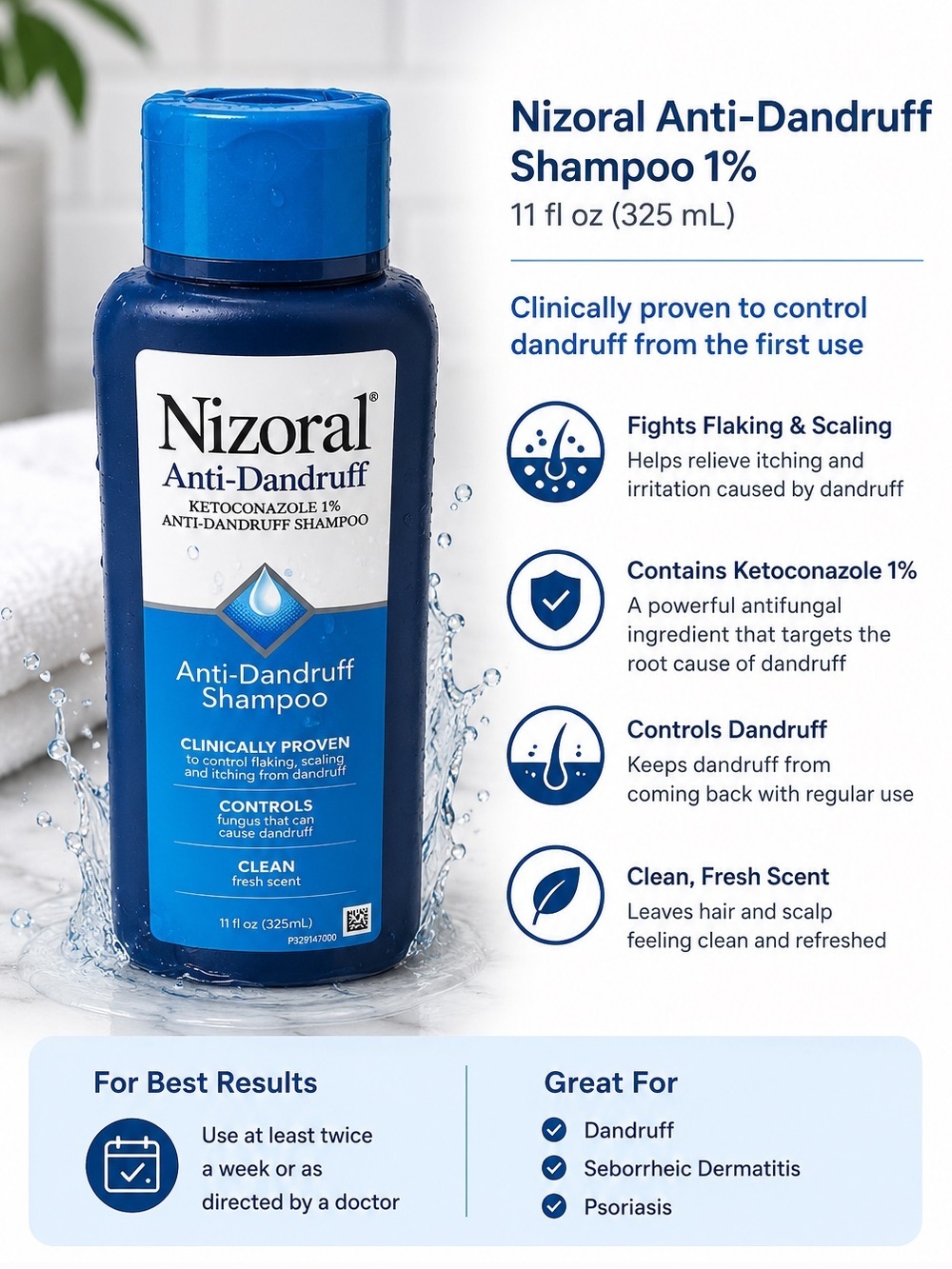Anti-Dandruff Shampoo - Blue